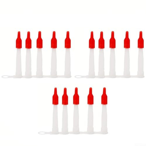 Beccuccio di ricambio per cartucce sigillanti con punta in silicone richiudibile, set da 15 pezzi