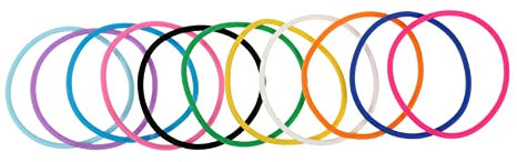 SKISUNO 10pièces Bracelets Silicone Extensible Couleurs Pastel Bracelet Gummy Souple Pour Poignet Accessoire Mode Léger Et Confortable