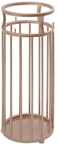 WooDerson Porte-parapluies - Seau de rangement - Porte-parapluie en fer - Design peu encombrant - Pour hôtel, bureau, café, entrée - Décoration (or rose)