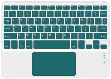 JiuRui Tablet Accessori, Accessori per Tablet PC, Tastiera touchpad da 10 Pollici Compatibile con Tablet o telefoni(Dark Green)
