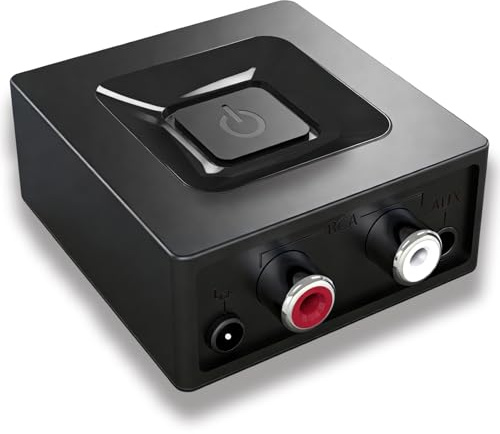 Bluetooth 5.0 Receiver for Home Stereo Music Streaming System, HiFi Bluetooth Audio Adapter with 3.5mm AuxOutput, Low Latency for Mac/PC/Smartphone/Tablet/Speaker