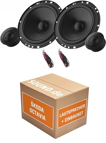 Lautsprecher Boxen Einbaupaket für JBL Stage2 64CFS kompatibel mit Skoda Octavia III Typ 5E vorne | Set für Zwei Türen 270W Belastbarkeit