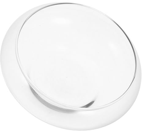 DECOMELODY Vase en Verre Transparent Petit Format pour Plantes Hydroponiques, Bol Aquarium Rond pour Poissons Rouges et Crevettes, Jardinière Décorative Polyvalente pour Bureau et Maison,