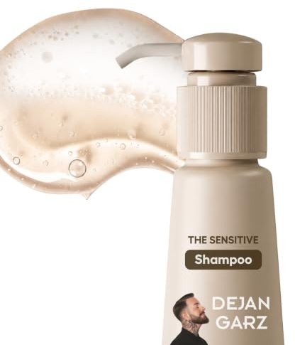 Dejan Garz Sensitiv Shampoo für empfindliche Kopfhaut – Parfümfrei & Mildes Shampoo ohne Duftstoffe – Sanfte Tiefenreinigung mit Hafer-Aminosäuren – Für alle Haartypen – Haarshampoo Damen (300 ml)