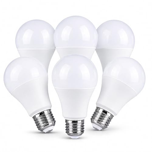 A2ZWORLD 6 Pezzi Lampadine LED E27 Dimmerabile 12W 220V, Bianco Caldo 3000K, 1050 Lumen, Attacco Grande, Angolo Luce 200°, Compatibili con Dimmer a Taglio di Fase e Regolatore a Rotella