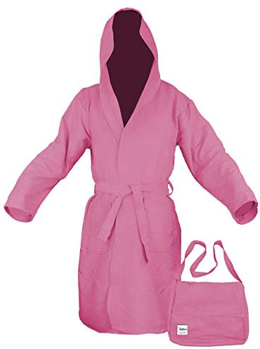 tex family Peignoir Technique Poddy en Microfibre Rose – XL