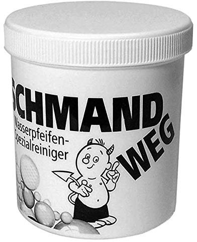 Schmand-Weg, 140g Spezial-Reiniger für Shishas, Wasserpfeifen, Bongs, biologisch abbaubar, Glasreiniger