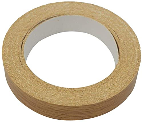 Gas N Pow3r Melamine Self Adhesive Edging Tape Roll Perfect for Kitchen or Bathroom Cabinets 10m x 18mm - Oak