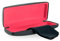 Edison & King Stabiles Brillenetui inkl. Brillenputztuch (Schwarz/Pink)