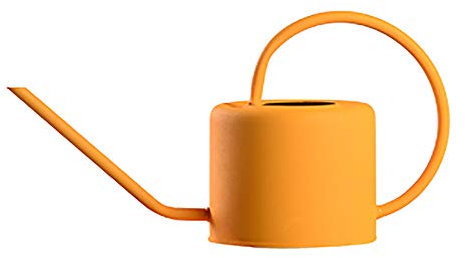 Jia Hu - 1 bote de riego de boca larga, regadera, jardinería, hierro, jardinería