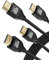 BASESAILOR 8K 60Hz HDMI Cable 2M/2Pack,48Gbps 7680P Ultra High Speed HDMI 2.1 Cord for Apple TV,Roku,Samsung QLED,2.0,Sony Playstation,PS5,Xbox Series X/S,eARC HDR HDCP 2.2 2.3,4K 120Hz 144Hz