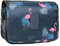 YumSur Reise Kulturtasche Zum Aufhängen Kulturbeutel Kosmetiktasche Waschtasche für Kinder Frauen Mädchen Damen Herren für Pflegeprodukte Makeup zur Reisen Urlaub Outdoor Camping Navy Flamingo