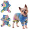 Einteiler für Hunde, Pullover Baumwolle mit Beinen Puppy Overall Jacken Haustier Schlafanzug Hundejacke Winddicht Hundemantel Warm für Kleine Mittlere Hunde(Regenbogen, XS)