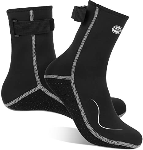 Gimilife Neopren socken, 3MM Neoprensocken Herren Damen, Neoprenschuhe Wassersocken Thermosocken Taucherschuhe für Männer Frauen Zum Tauchen, Schnorcheln, Schwimmen, Surfen, Segeln, Kajakfahren