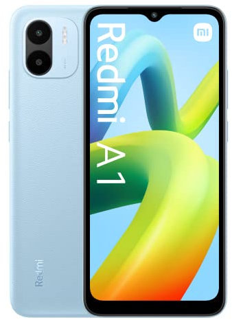 Xiaomi Redmi A1 Smartphone 4G, Grand écran HD+ 6,52, Batterie 5000 mAh, Double caméra 8 MP, 32 Go, Bleu