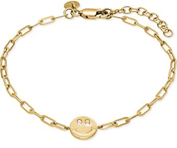 Guido Maria Kretschmer Damen-Armband 925er Silber 2 Diamant One Size, Gold 32020396