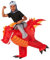 Morph Déguisement Dragon Enfant, Costume Animal Gonflable, Idéal Carnaval et Fêtes, Taille Unique