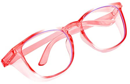 NIDONE Blaulichtblockende Schutzbrille, Anti-Fog-Schutzbrille mit Seitenschutz, klare Anti-Staubbrille für Damen und Herren, pink