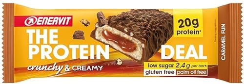 ENERVIT The Protein Deal Scatola da 25 barrette (Caramel Fun), 1 item