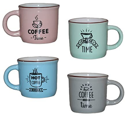 Gall&Zick Espressotassen Set/4 Keramik retro look