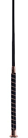 HKM Sparkle Cravache de dressage Noir/or rose 110