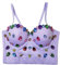 Corsage Damendamen-Korsett-Oberteil In Flieder, Farbe Edelsteine, Bustier, Spaghettiträger, Modisches Überbrust-Bustier-Korsett, Body-Shaper, Dessous, Ohne Knochen, Korsett Für Hochzeit, Party, C