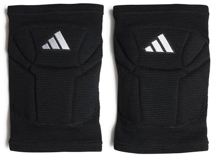 adidas Rodilleras de voleibol Elite unisex para adultos, color negro y blanco, talla S