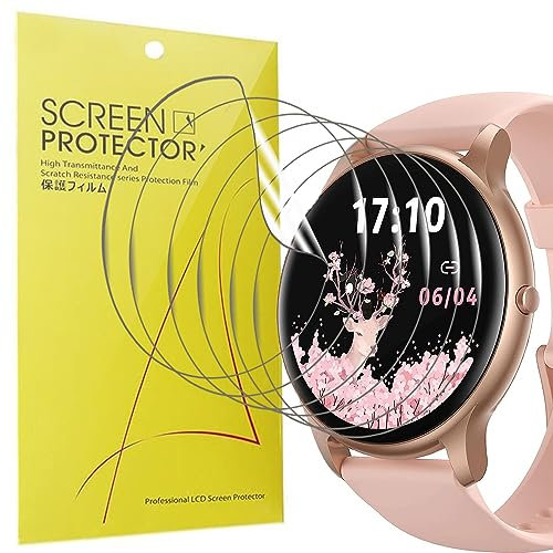 Blueshaweu Schutzfolie Kompatibel für Parsonver Smartwatch 1.32 SPROD1, HD klar Flexible TPU Displayschutzfolie [6 Stück] für Parsonver SPROD1 Smartwatch (transparent)