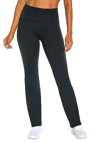 Balance Collection Womens Aubrey High Rise Fold Over Pant, Schwarz, M