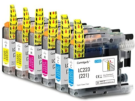 Cartridgeify LC-223 XL Druckerpatronen Kompatibel mit Brother LC223 LC-221 LC221 Patronen (Farbe), für MFC-J4420DW J4620DW J4625DW J480DW J5320DW J5620DW J5720DW J680DW J880DW DCP-J562DW J4120DW