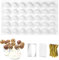 LPAMABA 35 Löcher Ø2cm runde Schokoladenformen Silikonform Kugel Pralinenform Kugelform Silikon Schokolade Kugelform Silikonform Pralinen Schokoladentafel Form Süßigkeiten Gelee Bonbons Form Backform