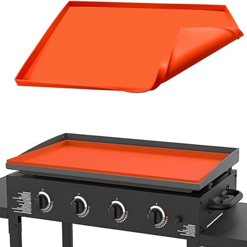 HoneTeek Silicone Grill Mat 36 inch for Blackstone, Heavy Duty Food Grade Griddle Protective Mat for BBQ, Griddle Cover Surface, Blackstone Griddle Accessories, Grill Mats for Outdoor Grill