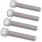 Vite a Esagono Incassato M10 1,25 Mm Passo Fine 4 Pezzi Bullone Esagonale A2-70 Acciaio Inossidabile [Costruzione] (M10*55)