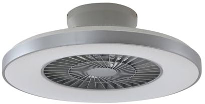 Lindby Smarter Deckenventilator mit LED Beleuchtung und Fernbedienung leise Ø60 cm, App Steuerung Ventilator Lampe dimmbar Farbwechsel (3000-6500K)