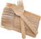 aaksh 555 100pcs Strong Disposable Wooden SPORKS (2 in 1 Spoon + Fork) Biodegradable Eco-Friendly 100% Birch Wood Sporks Ideal for All Occassions School Work Home Picnic BBQ Business Event All Party