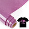 IModeur Glitter Purple Iron on Vinyl — 30.5 x 153 cm Heat Transfer Vinyl for Fabric, PET Backing Purple Vinyl for T-Shirts, Clothes, Hats, Bags and Other Textiles, HTV Vinyl Roll Easy to Weed