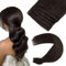 ABH AMAZINGBEAUTY HAIR Tressen Echthaar Genius Weft Extensiones Echthaar Sew in Weft Haartressen Echthaar Tressen Zum EinnäHen Virgin Hair 50G, #2 Dunkelbraun 40 cm