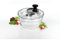 Mastrad - Essoreuse à Salade avec Panier en Verre Borosilicate Ø21 cm, Transparente