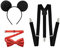 NebulaGlam Deguisement Minnie Mouse Hommes Filles Mickey Oreilles Minnie Oreilles pour Accessoire Carnaval Costume Fête Anniversaire