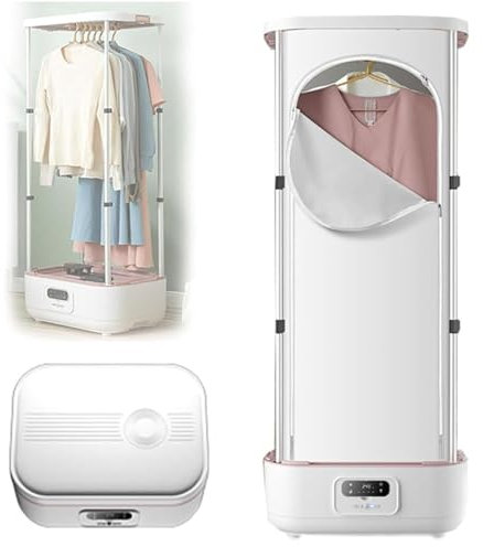 Automatic Ironing Machine Steam Press Ironing Machine, Portable Hous Collapsible Steamer and Clothes Dryer, Sanitise, for Clothes & Fabric, Quickly Removes Wrinkles