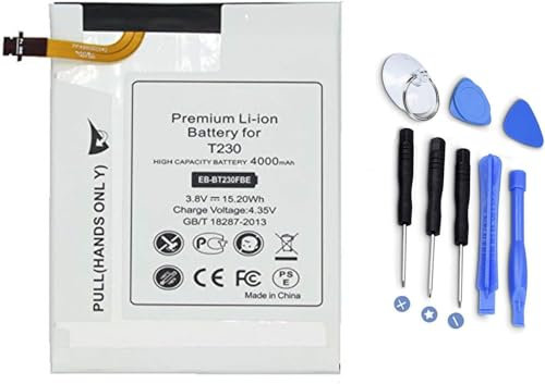 EB-BT230FBE EB-BT230FBU GH43-04179 Tablet Battery Compatible for Samsung Galaxy Tab 4 7.0 SM-T230(WiFi) SM-T231(3G & WiFi) SM-T235 (3G, 4G/LTE & WiFi) SM-T239 SM-T237P(3.8V 40000 mAh 15,2 Wh. )