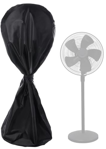 Fan cover 30’’D x 57’’H, Pedestal Fan Cover Full Protection, 420D Oxford Cloth Waterproof Fan Dust Cover With Drawstring for Indoor & Outdoor