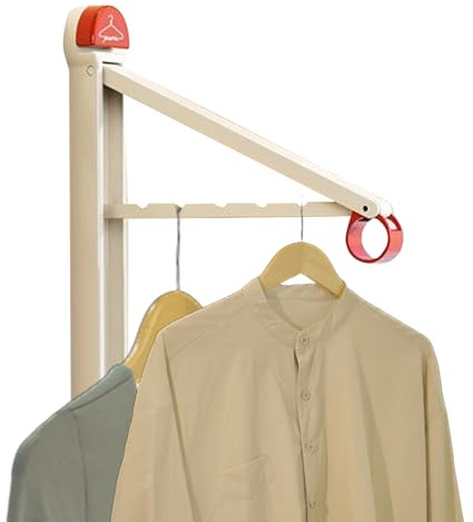 Générique Wandtrockner – Wäscheständer, einziehbar und faltbar, Handtuchhalter für Badezimmer, Balkon, Wohnung, Schlafzimmer, Hinterhof