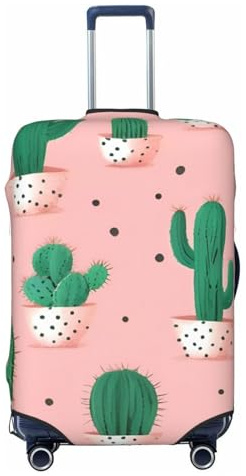 ADAhgu Housse de valise à la mode imprimée cactus personnalisée pour voyage et affaires, Noir , XL