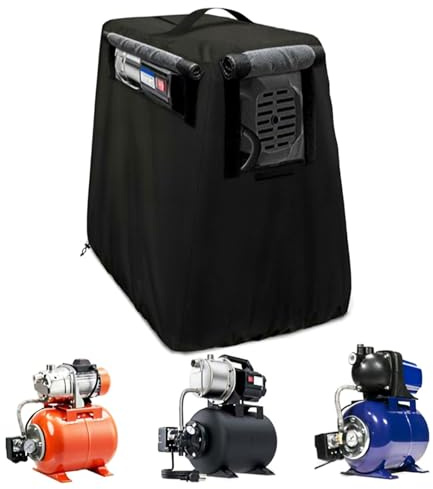 Mppchhn Brunnenpumpen-Abdeckungen Für Die Verwendung Im Freien - Wasserdichte Schutzhülle | 74 X 48 Cm Wasserboosterpumpe Schutzabdeckung Mit Griff - Für Den Garten, Hof Und Bewässerungssysteme Im