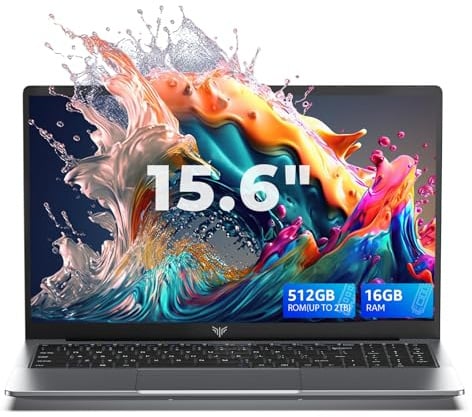 ACEMAGIC 15.6 inch FHD Laptop, Intel N97 Processor up to 3.6GHz, 16GB RAM, 512GB M.2 SSD,16 inch Business Laptops, Support WiFi 5, BT5.0, 3*USB3.2, Dual Speakers, 5000mAh Long-Lasting Battery