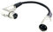 Mikrofon StromStromkabel XLR Stecker auf XLR (20cm, Schwarz)