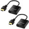 Moread Gold-Plated Active HDMI to VGA Adapter, 2 Pack, Male to Female with Micro USB Power Cable & 3.5mm Audio Port Cable for PS4, MacBook Pro, Mac mini, Apple TV