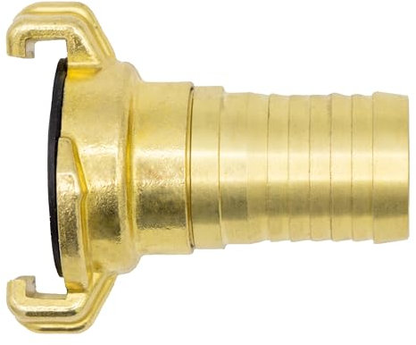 VARIOSAN Schnellkupplung Schlauchstück 12210, 3/4 Tülle drehbar, Messing blank, System Geka