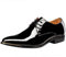 wealsex Scarpe Uomo PU Pelle Verniciata Derby Basse Oxford Business Scarpe di Cuoio (Nero,47)